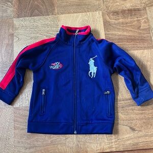 Vintage Ralph Lauren Toddler US Open 2008 Athletic Jacket Size 2T